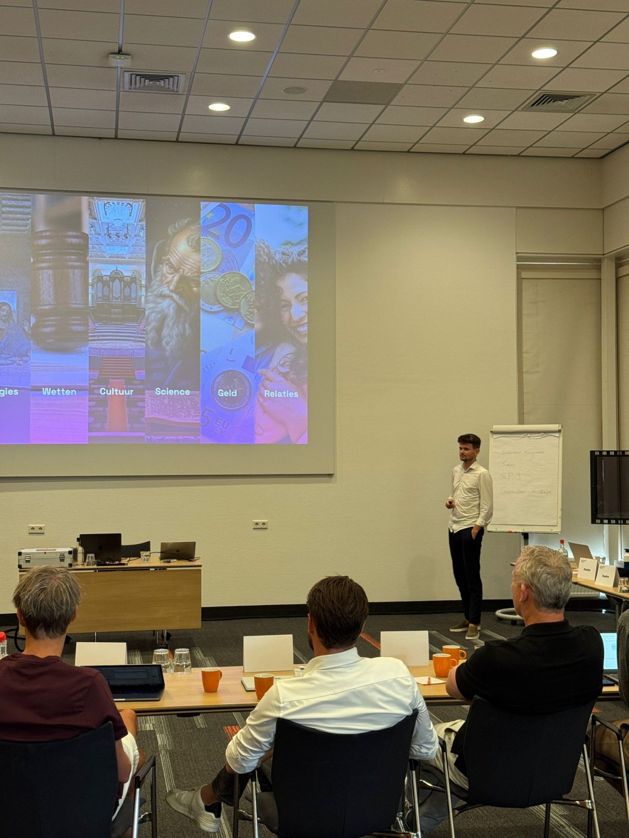 Wesley presenting to executives at the Sport Leadership Institute